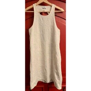 Zara Trafaluc  Turkey Stretchy Mini Dress Tunic Shirt Ivory Sexy Keyhole Back S